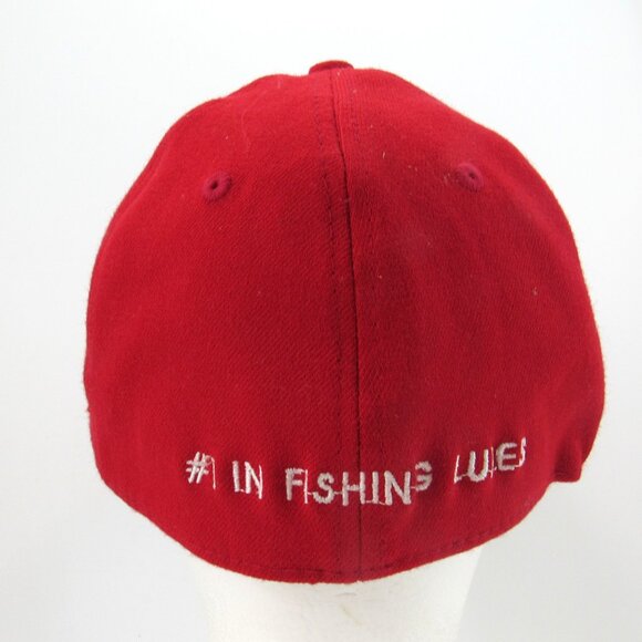 Strike King Lure Company Emb Logo Men's Red A-Flex ProFlex Stretch Cap Hat - Picture 6 of 10